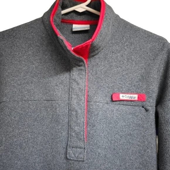 COLUMBIA Gray PFG Split Neck Jacket - Picture 2 of 9